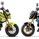 The competition? The Honda Grom, left, and the Kawasaki Z125 Pro.